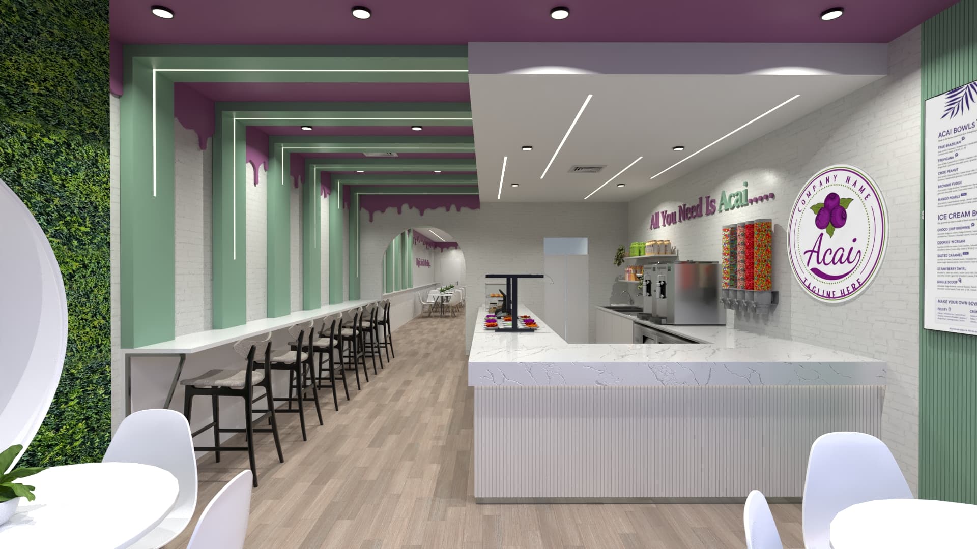 Commercial Retail Fit-Out — Acai Shop - Interior Design — image 2
