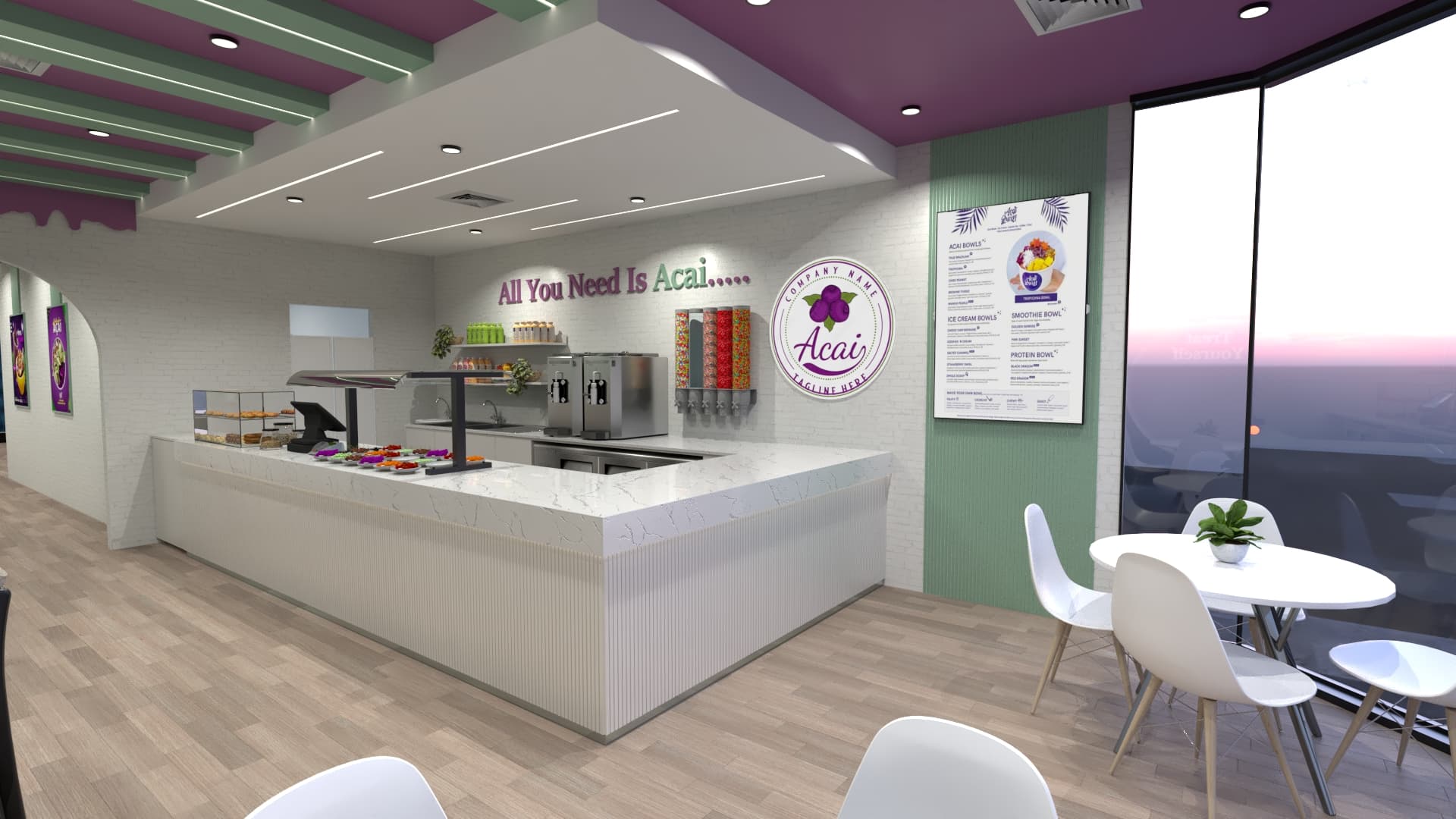 Commercial Retail Fit-Out — Acai Shop - Interior Design — image 3